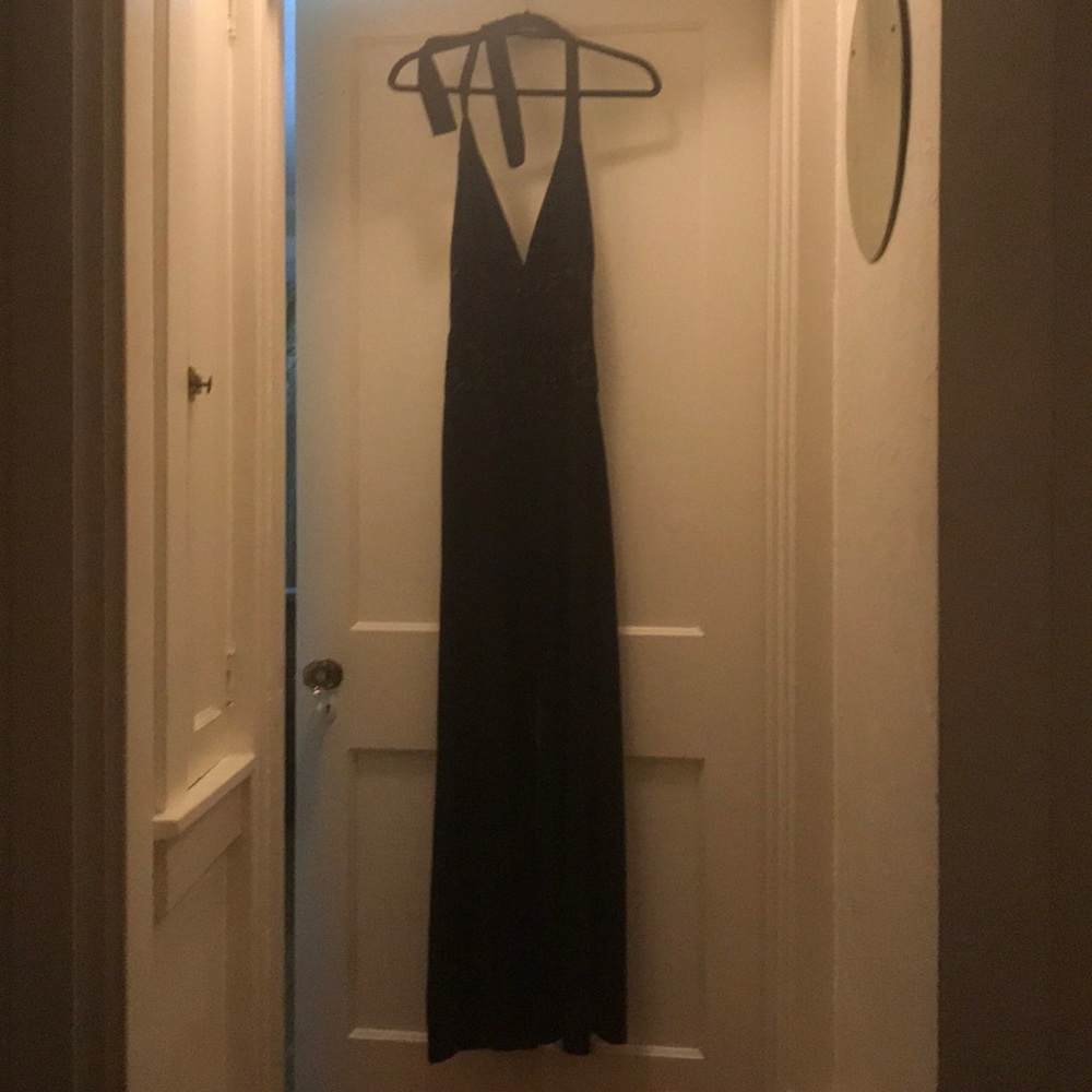 Lipstick sleeveless jumpsuit black sequins NEW